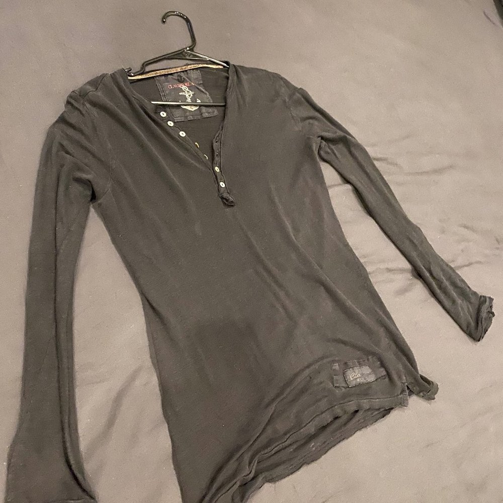 Claudio Milano Jersey Linen Henley